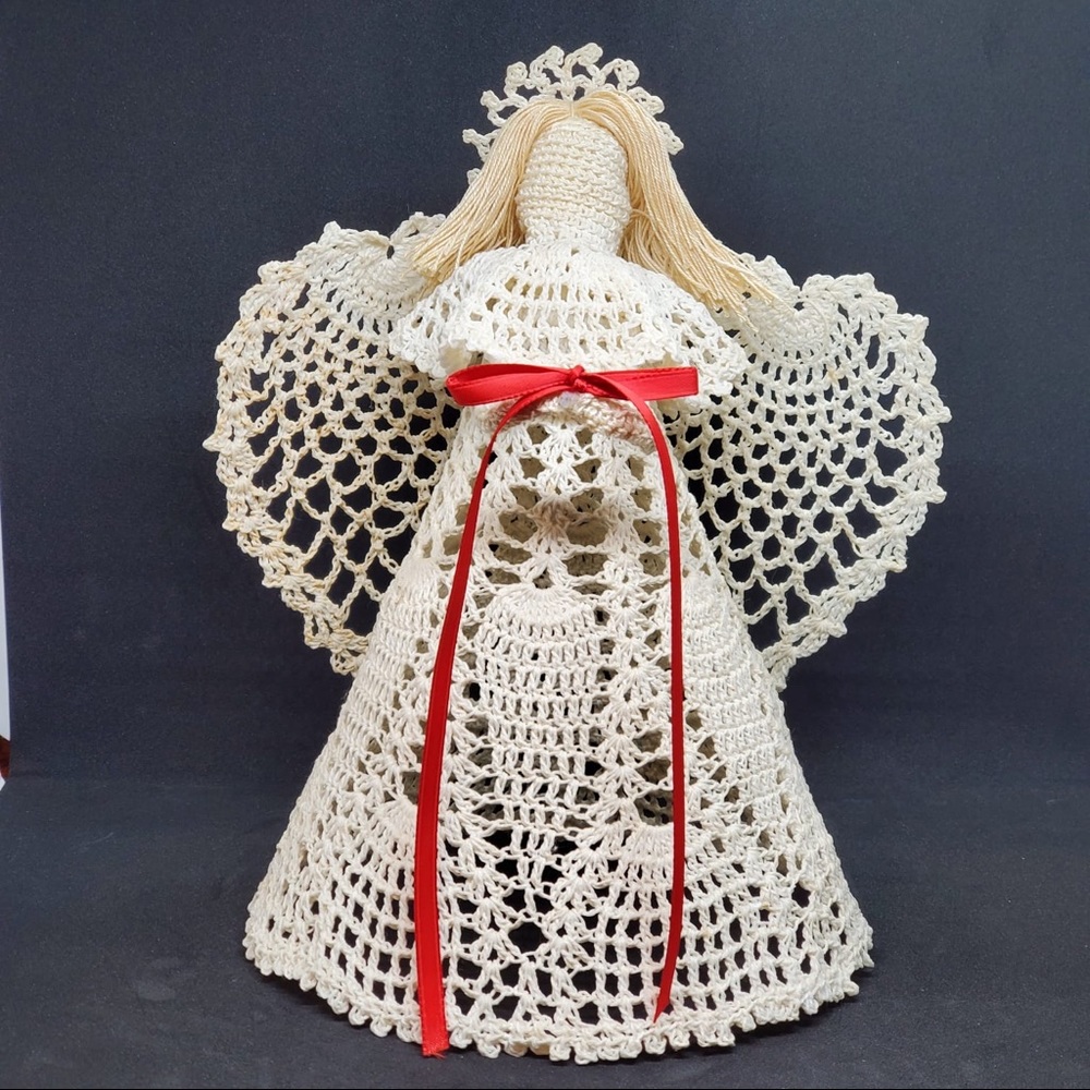 Vintage Crochet Patterns Thread Lace Christmas Angels